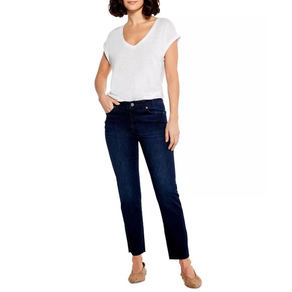 NIC+ZOE Women's Size 25 Twilight Mid Rise Straight Ankle Jeans - Picture 4 of 13